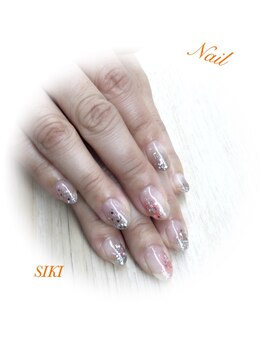 シキ(SIKI)/クリアー×ホログラムネイル