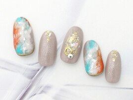 【NEW】タイダイネイル