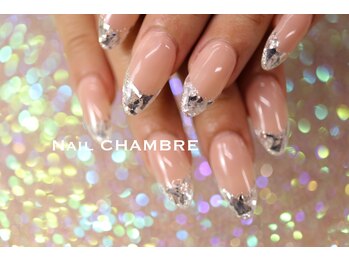 ネイル シャンブル(nail CHAMBRE)/ガラスフレンチ ¥6670
