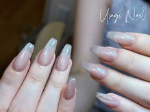 ウサギネイル 新大久保店(usagi nail)/マグネットフレンチ秋可愛い