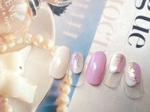 フルールソンネイル(fleur son nail)/4月定額シンプルアート