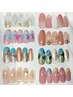 【人気NO1】【ハンド*当店オフ無料】定額ニュアンスアートB ¥8500