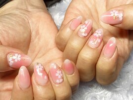 桜チークネイル
