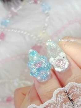 ファラウェイネイル(Faraway nail)/ぷっくりシール大人気です!