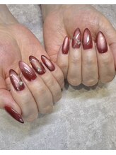 アヴィータ(AVITA)/艶感ボルドーマグネットネイル