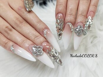 ネイルサロン カラーエイト(Nailsalon COLOR.8)の写真/今月限定！！スカルプやり放題9990円！カラー＆パーツで他店と被らないネイルをやりましょう♪