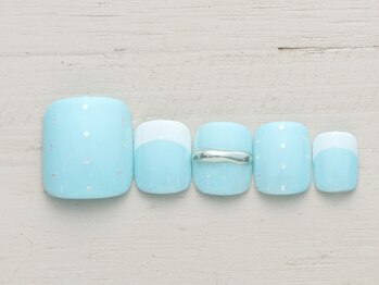 ネイルミックス 志木店(Nail Mix)/ドット×フレンチ　5990円