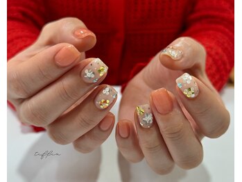 ネイルサロン ティフィン(tiffin)/~ホロフラワーネイル~