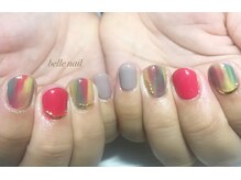 ベルビューティー(belle beauty)/ボーダー　トレンドネイル