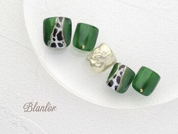 ネイルサロン ブランロール 三軒茶屋店(Blanl'or)/FOOT　秋色アニマル囲みミラー