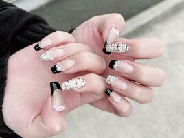 ツイードフレンチネイル