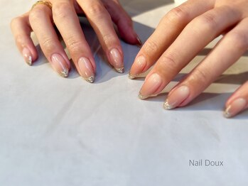 ネイル ドゥ 岡山駅前店(Nail Doux)/ガラスフレンチネイル