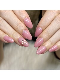 ピンクラメワンカラー