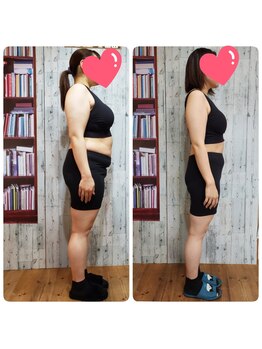 サロンドキー 舞子店(salon de:keY)/【26歳/159cm】 6か月で-18.40kg