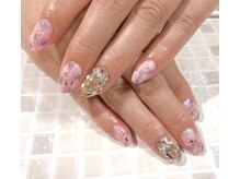 ココ ネイル(Coco Nail)/マーブル＆埋め尽くしアート