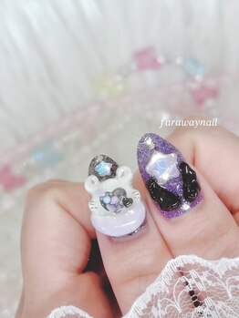 ファラウェイネイル(Faraway nail)/モモンガネイル☆