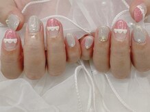 ハニービービー(Honey Bee Bee)/トレンドピンクレースネイル