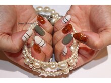 ネイルサロンスクール ビュートバタフライ 町田店(BEAUT BUTTERFLY)/大人可愛いべっ甲ネイル