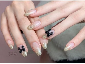 ダークハニー 池袋店(Dark Honey)/ラメグラリボンエレガント