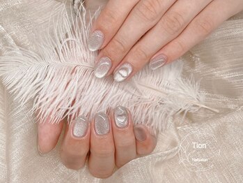 オンブレフレンチ・冬ネイル