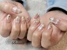チェック×リボンパーツ