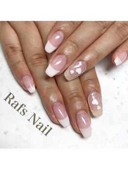 ハートフレンチネイル