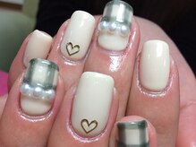 ネイルネイル 南森町店(nailnail)/チェックとパールの名コンビ♪