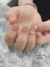 プライベート ネイルサロン マーマ(murmur)/ぷっくり桃ネイル