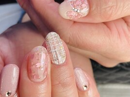 桜　春　ツイード　蝶々　ミモザ