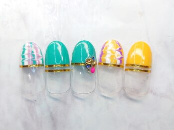 ネイルプラータ(Nail Plata)/カラフルピーコック【8780】