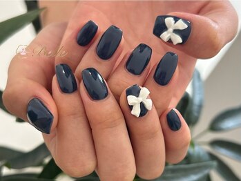 ベル(Belle)/ネイビー×リボン