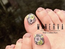 ミネルバネイル(MINERVA nail)/フラワーフットネイル♪