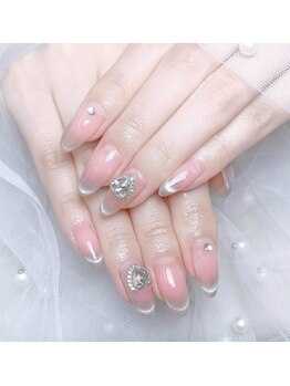 マルチューネイル 池袋(MARUCHU NAIL)/ チークマグネットフレンチ