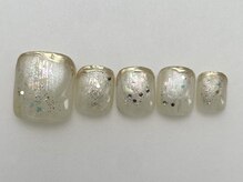 アイネイルズ 池袋店(I-nails)/キラキラミラーフレンチ
