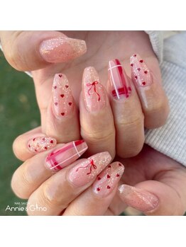 ネイルサロン アニーアンドジーノ(NAIL SALON Annie&Gino)/高松 バレンタインネイル