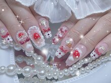 メロディービューティーサロン(Melody)/バレンタイン/いちごネイル