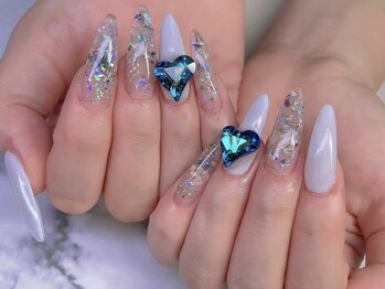 押し花スカルプ