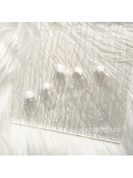 アムルーズ(Amoureuse)/ニュアンスミラーアートネイル♪