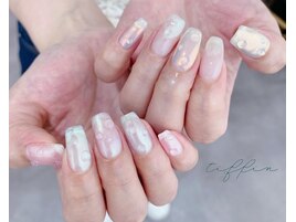 ～オーロラ×しずくネイル～