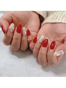 ブラン(blanc)/レッドネイル