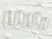 ネイルメゾン 池袋店(NAIL MAISON)/クリアミラーストーン￥8050