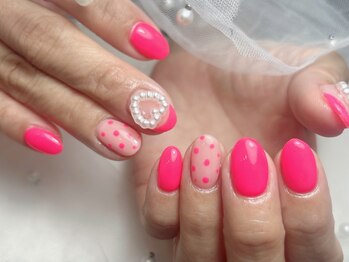 ジョアネイル(JOA Nail)/ハート/ピンク/ドット/フレンチ