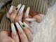 ソルミア ネイル 渋谷(Solmia nail)の写真/ゴテゴテすぎない華やかネイルを◇フォルムの美しさを重視◎パーツで飾りすぎない指先は大人っぽさを演出＊