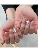 ハズグラスネイル(Haze Grass nail)/パーツ盛り