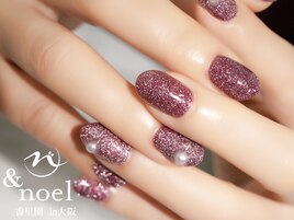 バレンタイン ピンクネイル