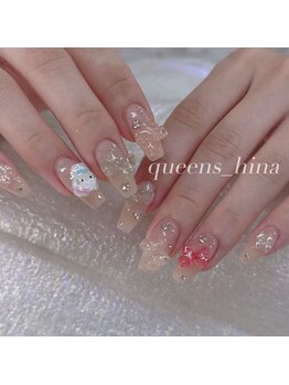 クイーンズビューティーサロン 新宿本店(Queen's beauty salon)/チップ長さ出し10本やり放題