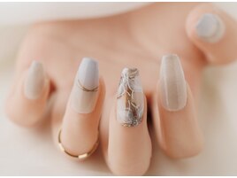 大人ニュアンスフラワーネイル