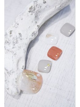 ラルネイル 大宮(Lull. nail)/＊ヌーディー＊塗りかけ＊