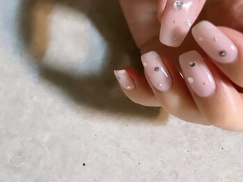 ルークネイル(LUKE)/[90min.]ピンク◯ストーンネイル