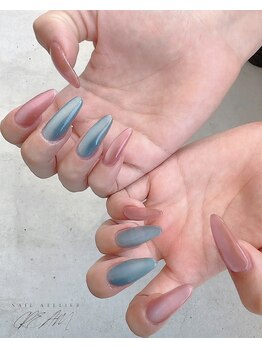 クリーム(Nail Atelier CREAM)/長さだし10本+うるマグ2色